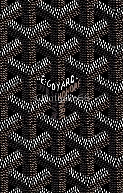 black goyard wallpaper iphone